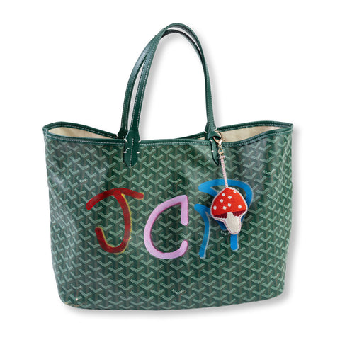 Needlepoint Bag Charm - Mushroom