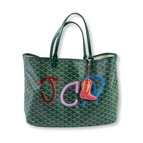 Needlepoint Bag Charm - Cowboy Boot