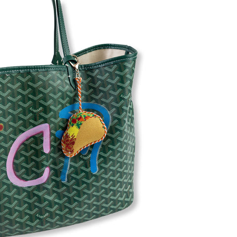 Needlepoint Bag Charm - Taco