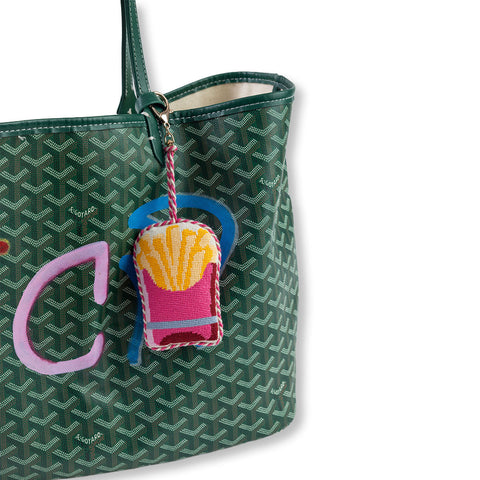 Needlepoint Bag Charm - French Fries