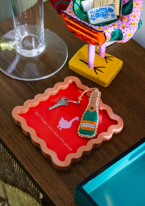 Lacquer Tray: Don't Forget Your Keys Silly Goose