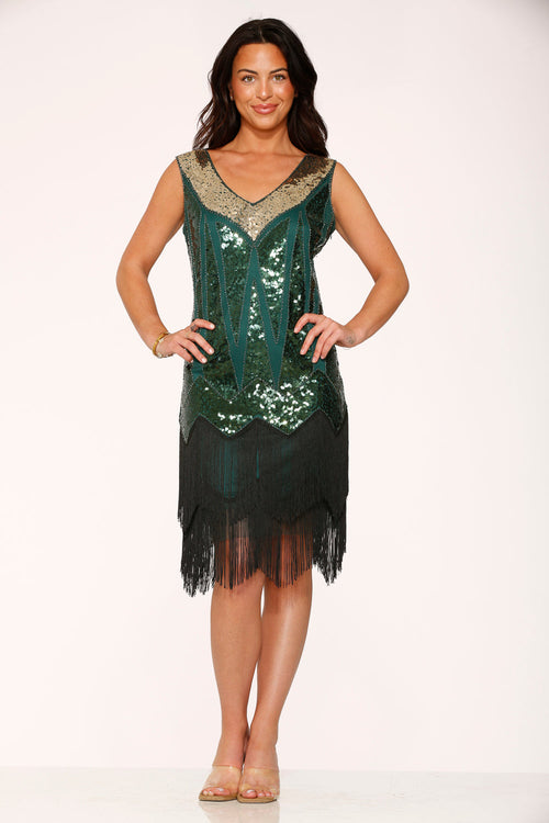 Green Flapper Dress