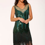 Green Flapper Dress