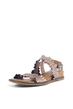 Roche Ruched Leather Sandals