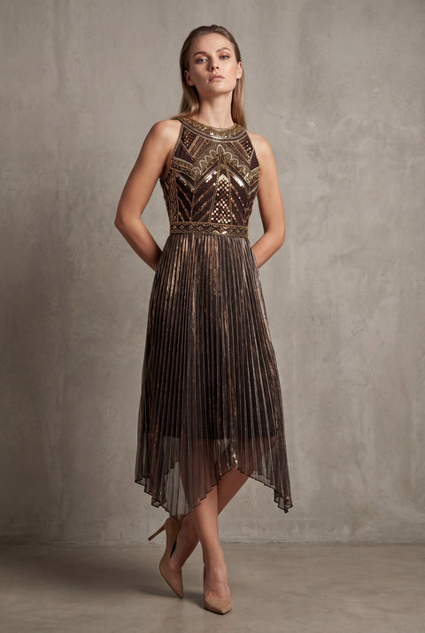 Beaded Flapper Dress with Asymmetric Hem 2XL Beaded Flapper Dress with Asymmetric Hem 2XL