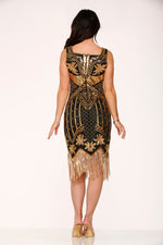 Black & Gold Flapper Dress