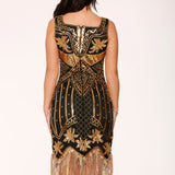 Black & Gold Flapper Dress