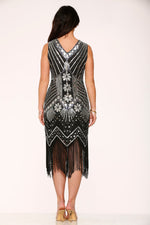 Black Silver Flapper Dress
