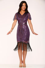 Purple Flapper Dress