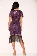 Purple Flapper Dress