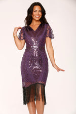 Purple Flapper Dress