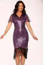 Purple Flapper Dress