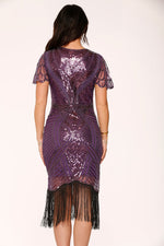 Purple Flapper Dress