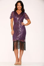 Purple Flapper Dress