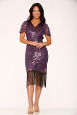 Purple Flapper Dress