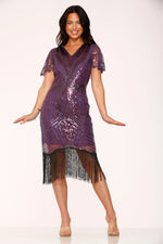 Purple Flapper Dress