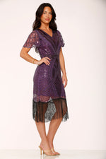 Purple Flapper Dress