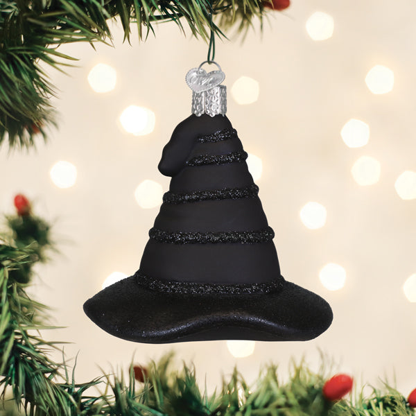 The Green Witch's Black Hat Ornament