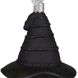 The Green Witch's Black Hat Ornament