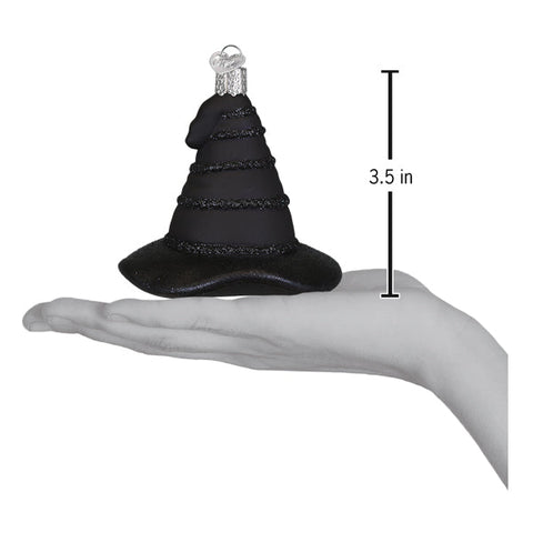 The Green Witch's Black Hat Ornament