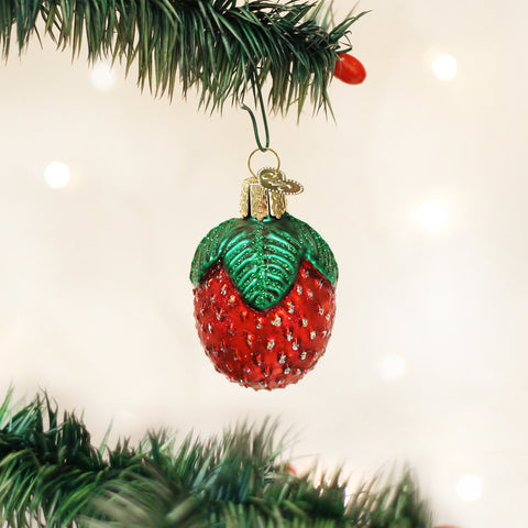 Sparkling Strawberry Ornament