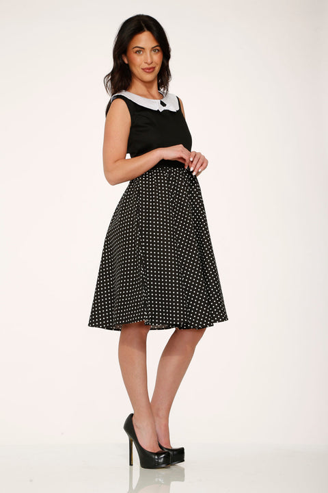 Black & White Polka Dot Swing Dress – ModCloth