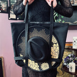 Brimmed Hat Bag - Large Heavy Duty Tote with Straps to Carry Your Favorite Hat!