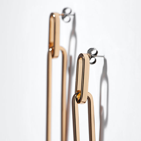 Paperclip Drop Earrings