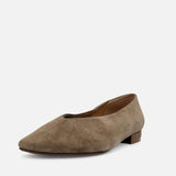 Slick Ballet Flats Suede