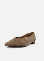 Slick Suede Ballet Flats