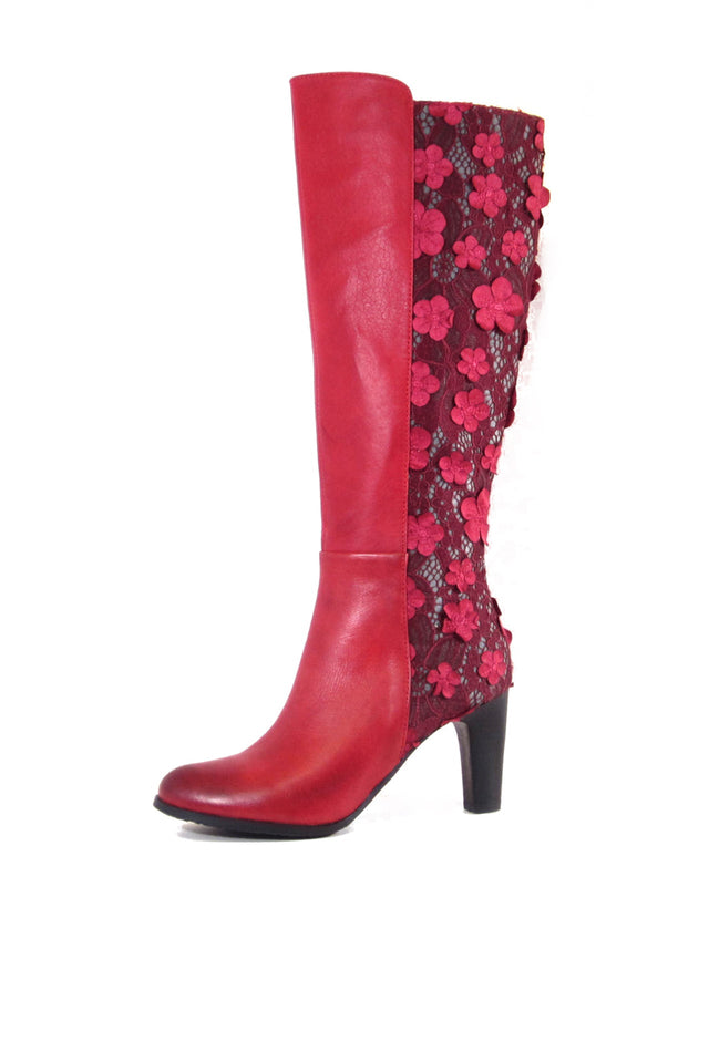 Geller Floral Lace Boots