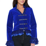 Blue Velvet Gloria Tailed Jacket