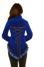 Blue Velvet Gloria Tailed Jacket