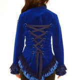 Blue Velvet Gloria Tailed Jacket