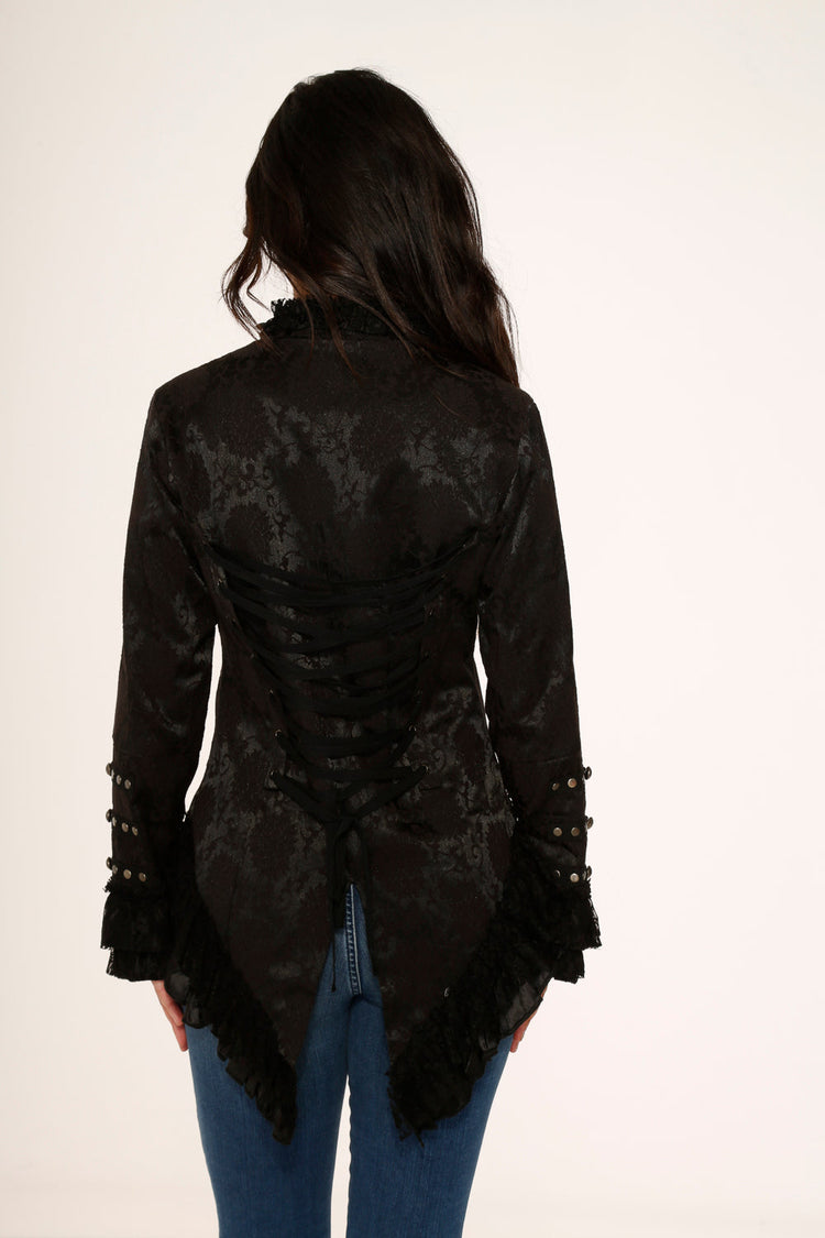 Black Victorian Tailed Jacket