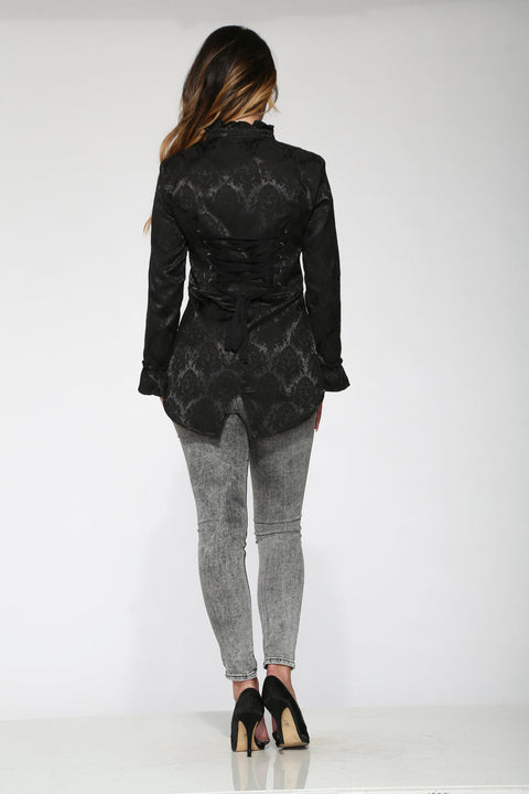 Black Brocade Jacket