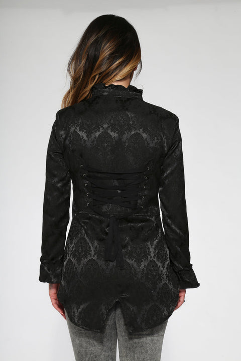 Black Brocade Jacket