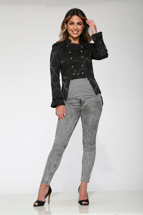 Black Brocade Jacket