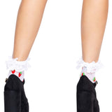 Strawberry Ruffle Anklets