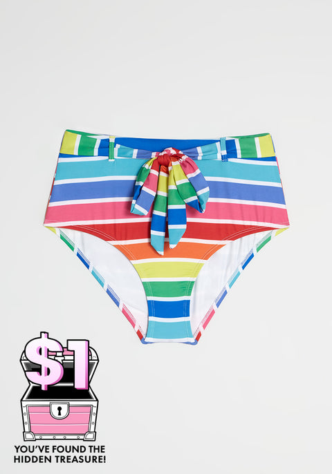 The JoJo High-Waisted Bikini Bottom (Final Sale)