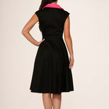 Black & Pink Diablo Swing Dress
