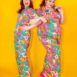 8-Bit A-Frames Jumpsuit in Bright Day