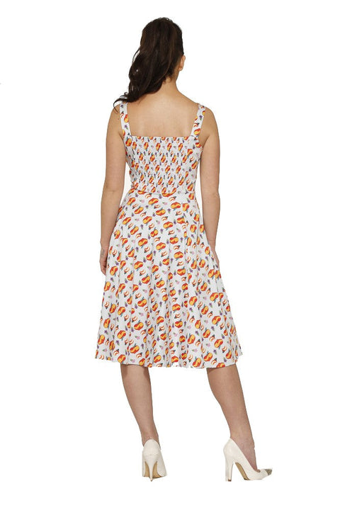 Blue Peach Swing Dress