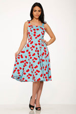 3466 Martina Cherry Swing Dress