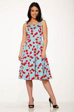 3466 Martina Cherry Swing Dress