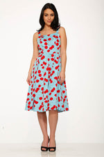 3466 Martina Cherry Swing Dress