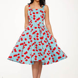 Martina Cherry Swing Dress