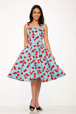 3466 Martina Cherry Swing Dress