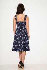 Blue Swallows & Anchor Swing Dress