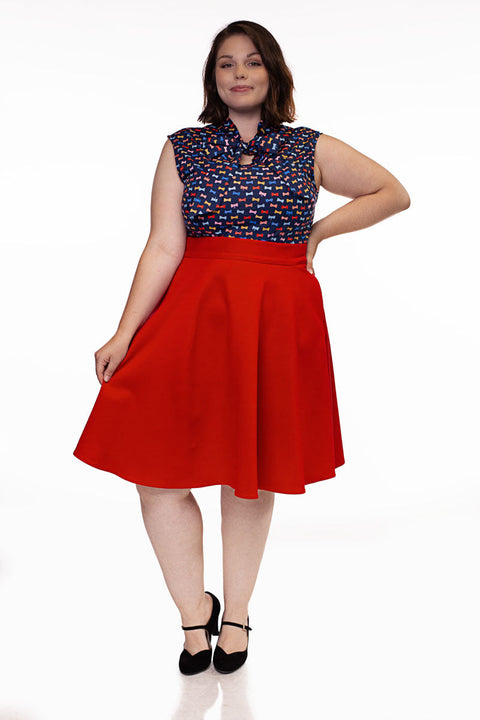 Charlotte Nova Skirt in Red